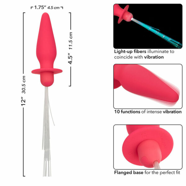 Plug Anal Vibrant et Lumineux Silicone – Image 5