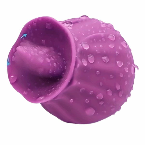 Stimulateur Clitoridien Rose avec Langue Vibrante Fig – Image 2