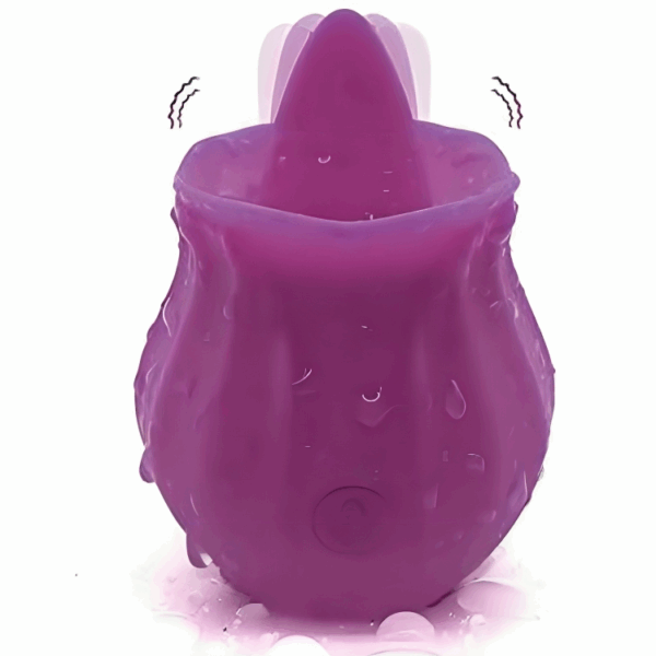 Stimulateur Clitoridien Rose avec Langue Vibrante Fig