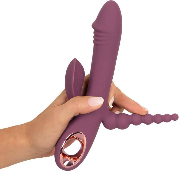 Vibromasseur Rabbit Triple Stimulation Slim Plum – Image 3