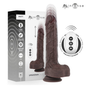 Gode Réaliste Télécommandé Va-et-Vient Matt